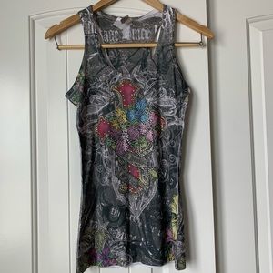 Rhinestone Tank by Miss Pinky